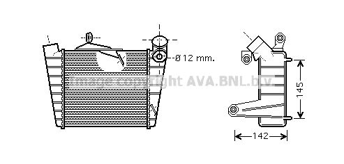 AVA QUALITY COOLING Интеркулер VW4213